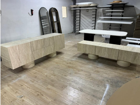 Buffet effet travertin