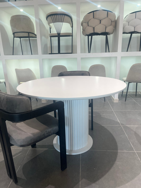 TABLE À MANGER SONIA RONDE BLANC