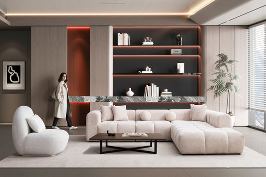 CANAPÉ D’ANGLE LINDA MODULABLE