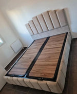 LIT COFFRE PYRAMIDE BEIGE