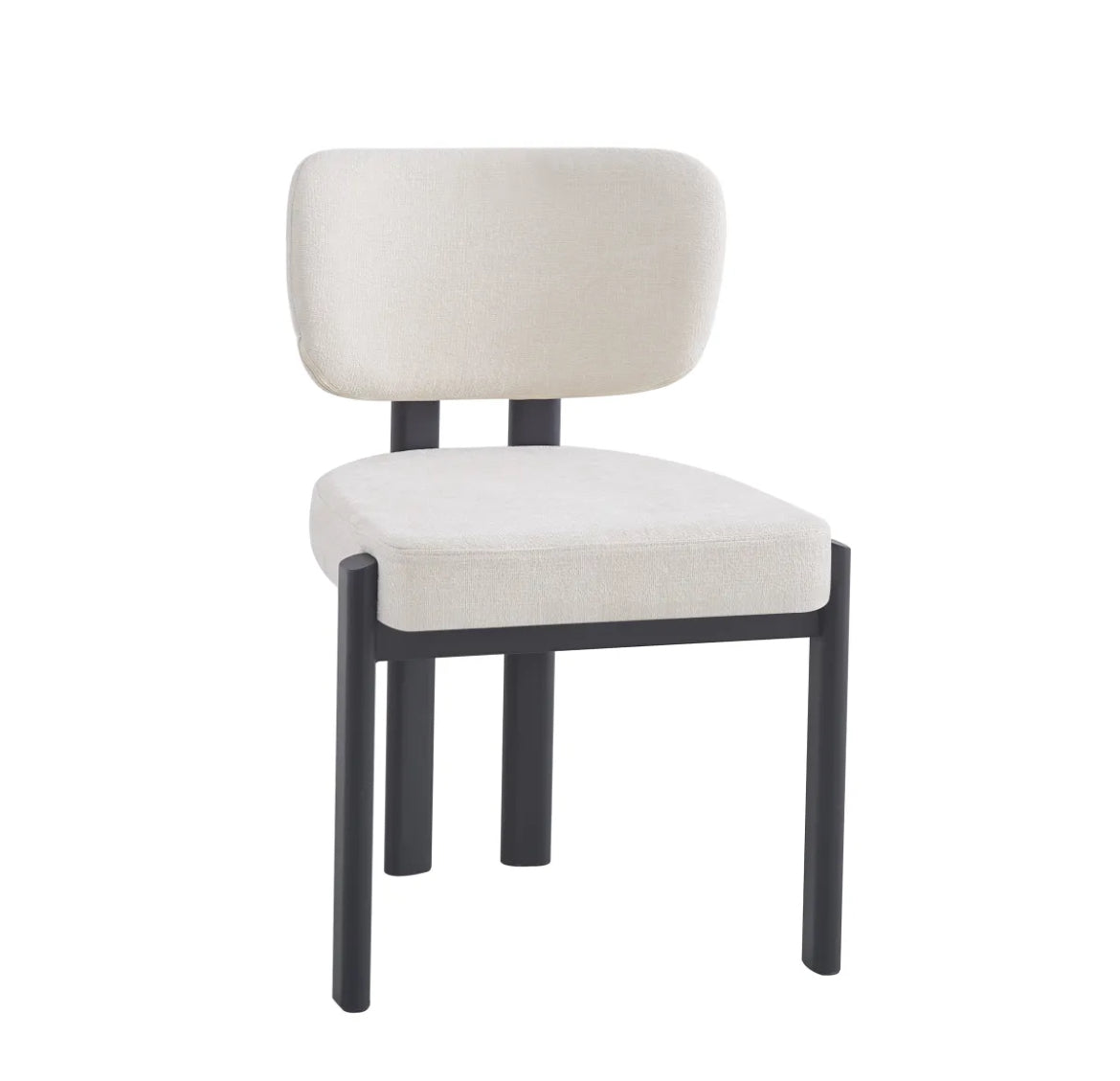 Chaise baguette métal noir