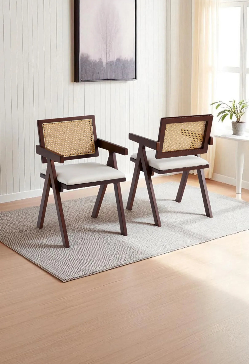 Chaise ROTINA bois marrons noyé