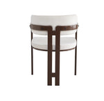 CHAISE BRITA MÉTAL EFFET NOYER VELOUR BEIGE