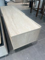 Meuble TV effet travertin