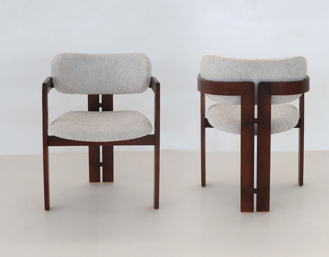 CHAISE BRITA BOIS MARRON
