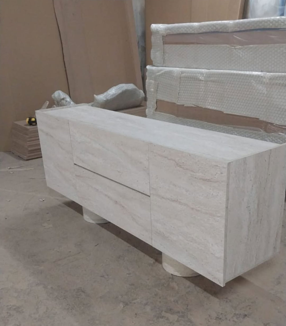 Buffet effet travertin