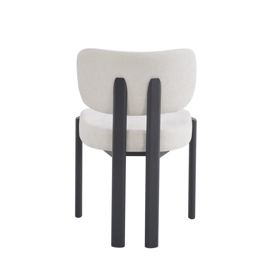 Chaise baguette métal noir