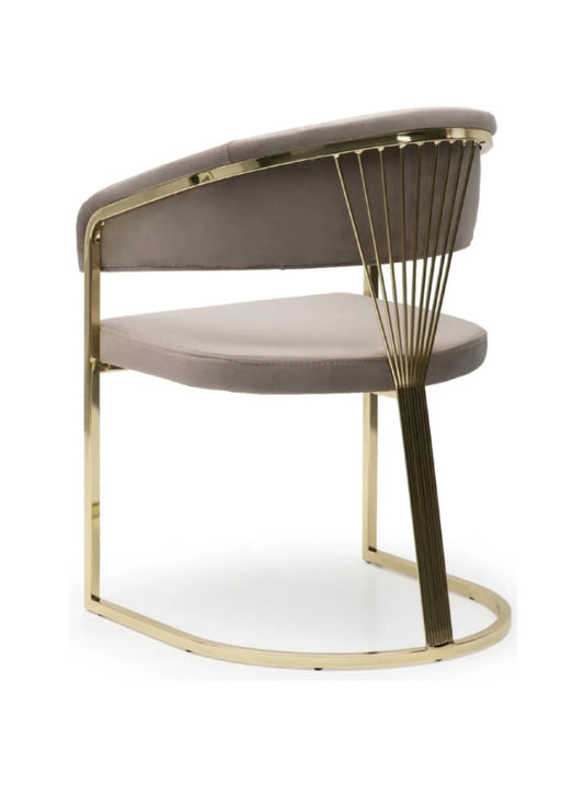 CHAISE ROMÉO BEIGE GOLD