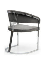 CHAISE ROMÉO GRIS CHROM
