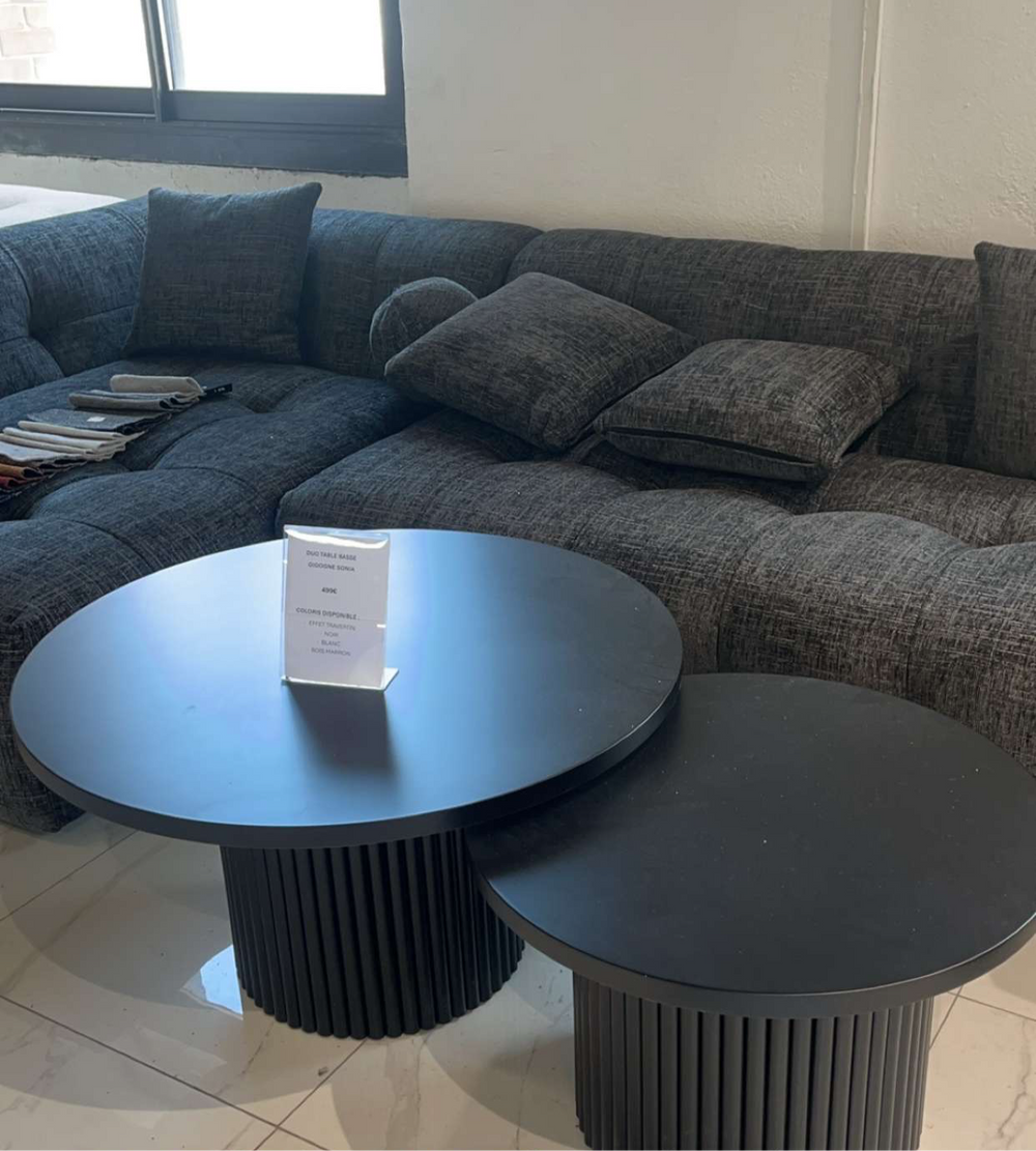 Table basse duo Sonia noir