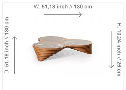 Table basse Camélia - Disponible sur commande 2 mois