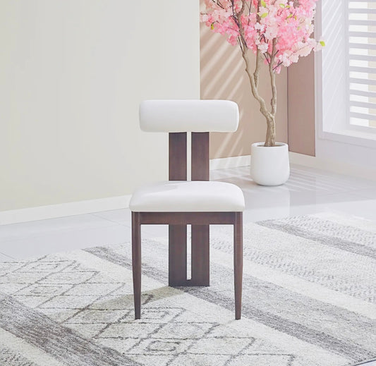 Chaise TIFFANY métal effet marrons noyé