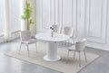 Table à manger Sonia extensible blanc