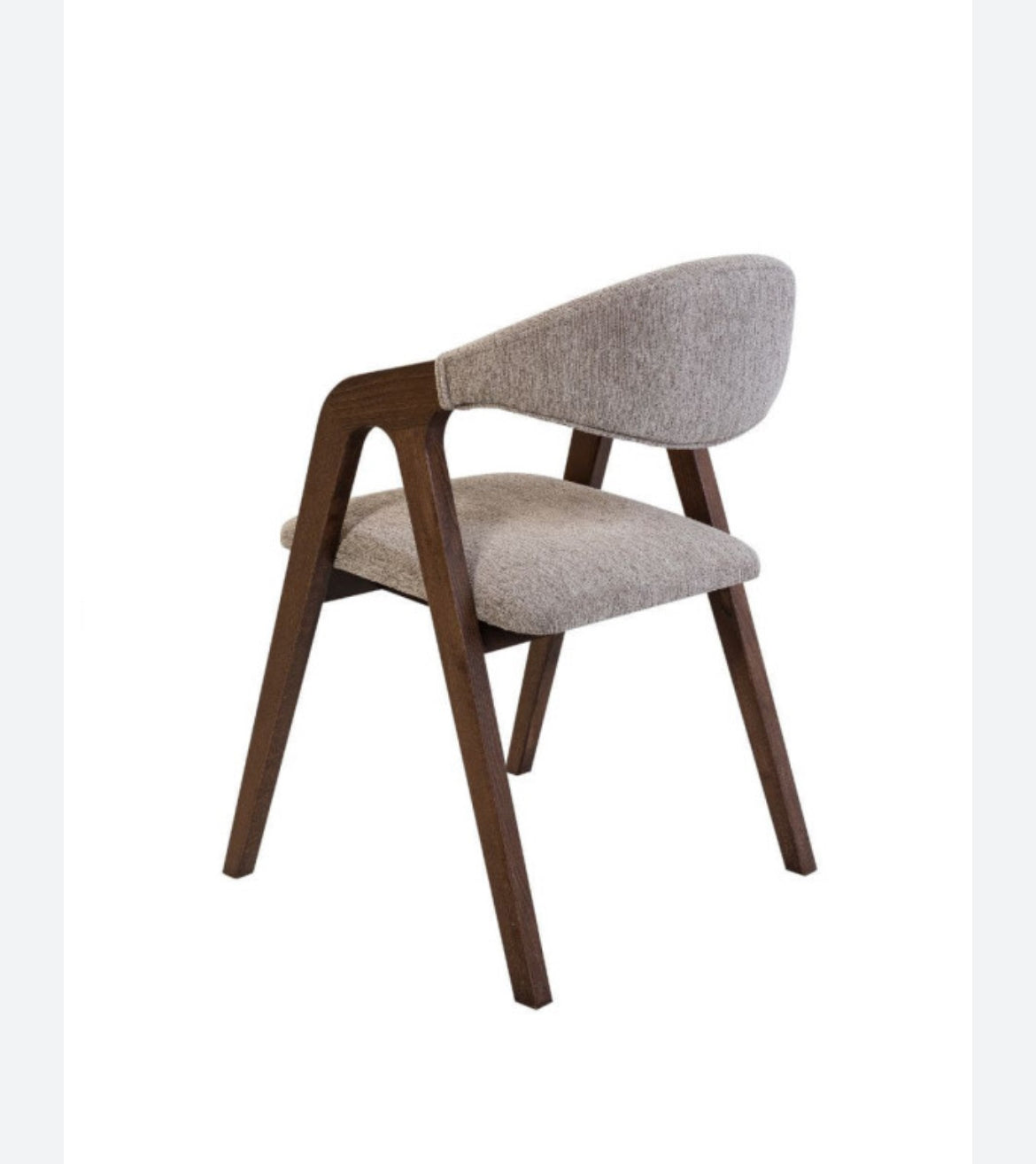 CHAISE CARMEN BOIS MARRON