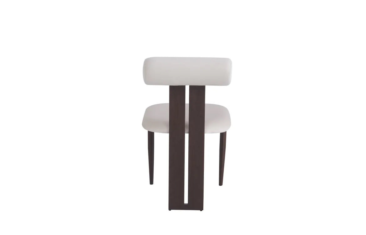Chaise TIFFANY métal effet marrons noyé
