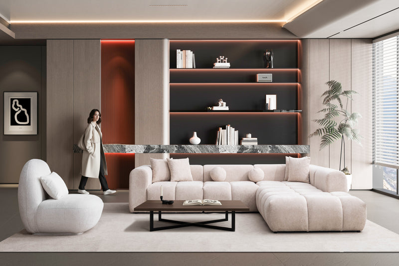 CANAPÉ D’ANGLE LINDA MODULABLE