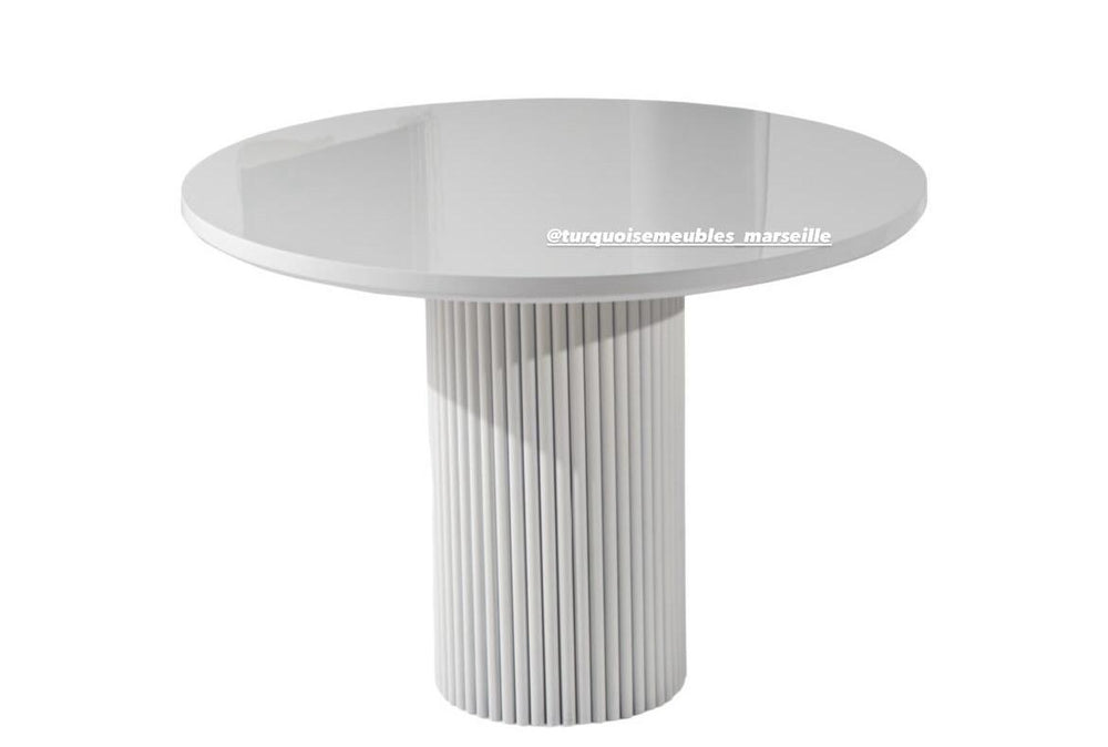 TABLE À MANGER SONIA RONDE BLANC